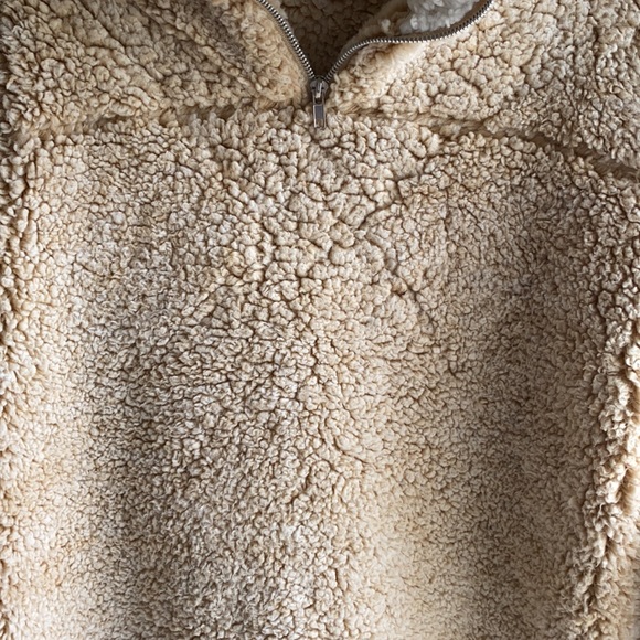Lg. Peach Love Sherpa Pullover - Picture 3 of 6